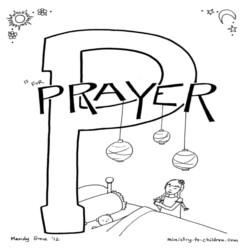 Coloring Page-P-Prayer